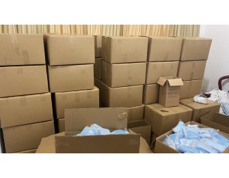 3-слойная нетканая маска для лица Нетканые одноразовые защитные маски Антипылевые одноразовые маски для лица с ушной петлей alt=